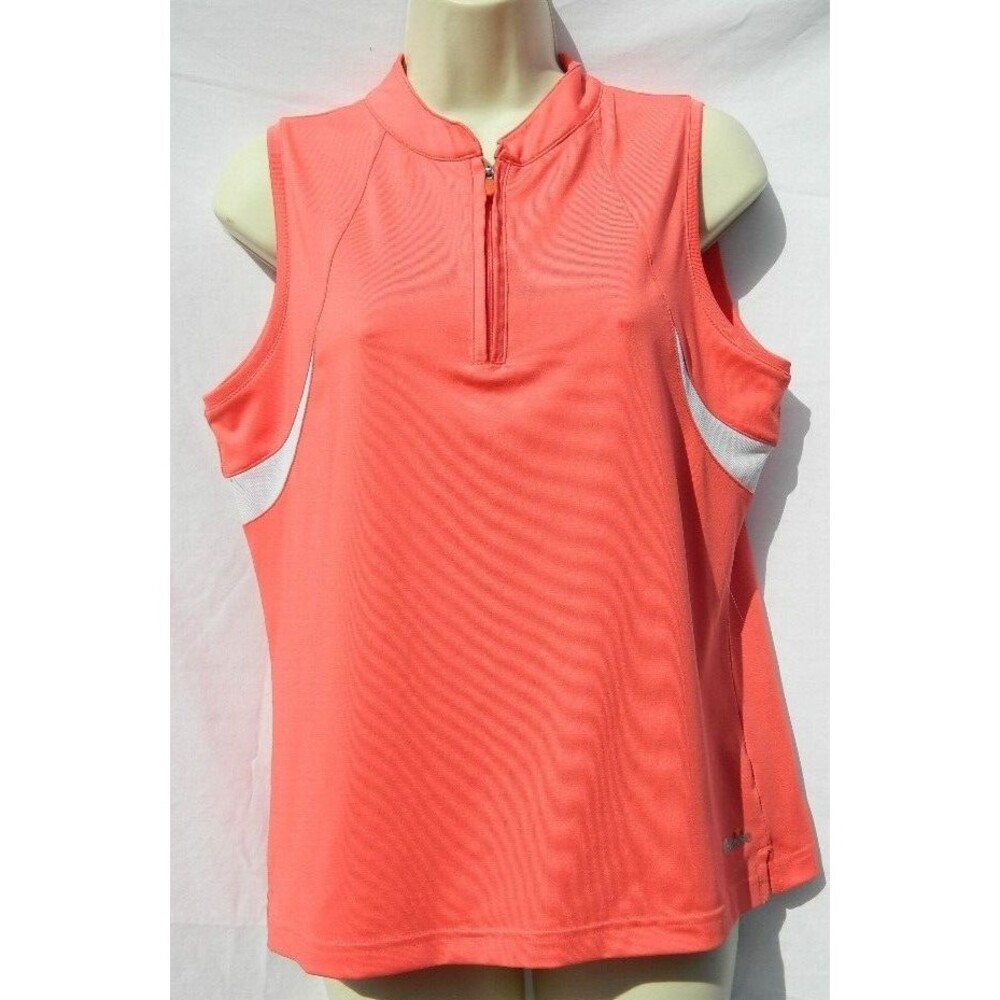 Ellesse Limited Tennis Top Womens Size Medium Sleeveless 1/4 Zip